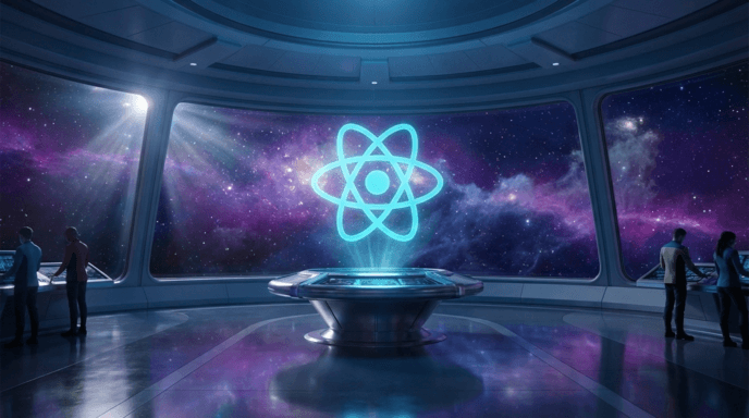 Okładka kursu JavaScript i React